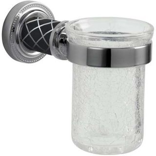 Стакан для зубных щёток Boheme Murano 10904-B-CR хром/чёрный